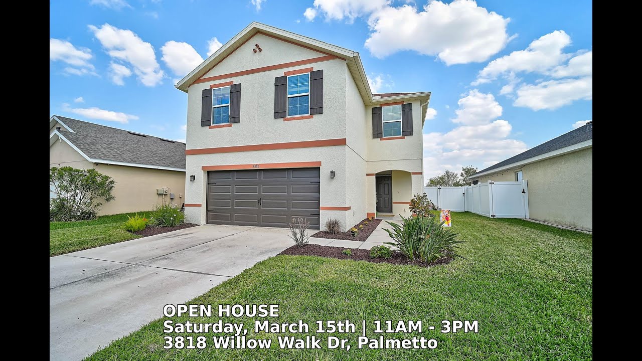 🏡✨ Open House Alert Stunning Updated Home at 3818 Willow Walk Dr, Palmetto, FL 🌴