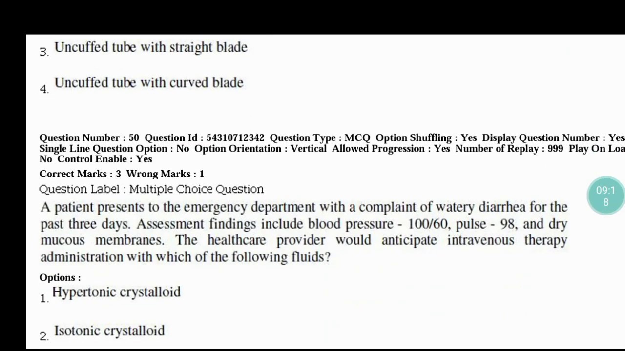 BHU Nursing Officer Exam 22/09/2019 Question Paper|Part-1 |BHU Staff Nurse Exam Questions Paper 2019