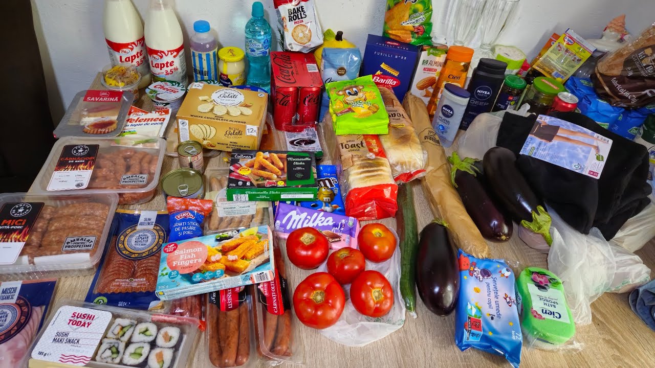Cumpărături săptămânale Lidl cu prețurile afișate