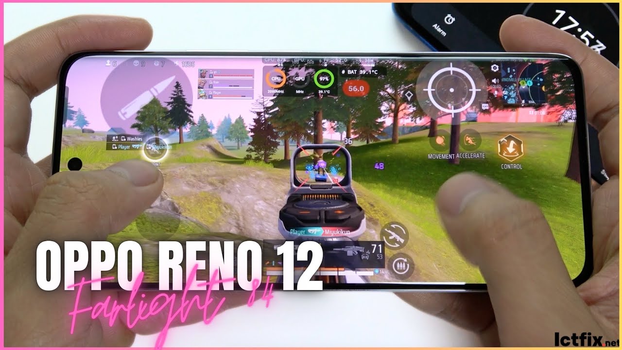 Oppo Reno 12 Farlight 84 Gaming test | Dimensity 7300 Energy, 120Hz Display