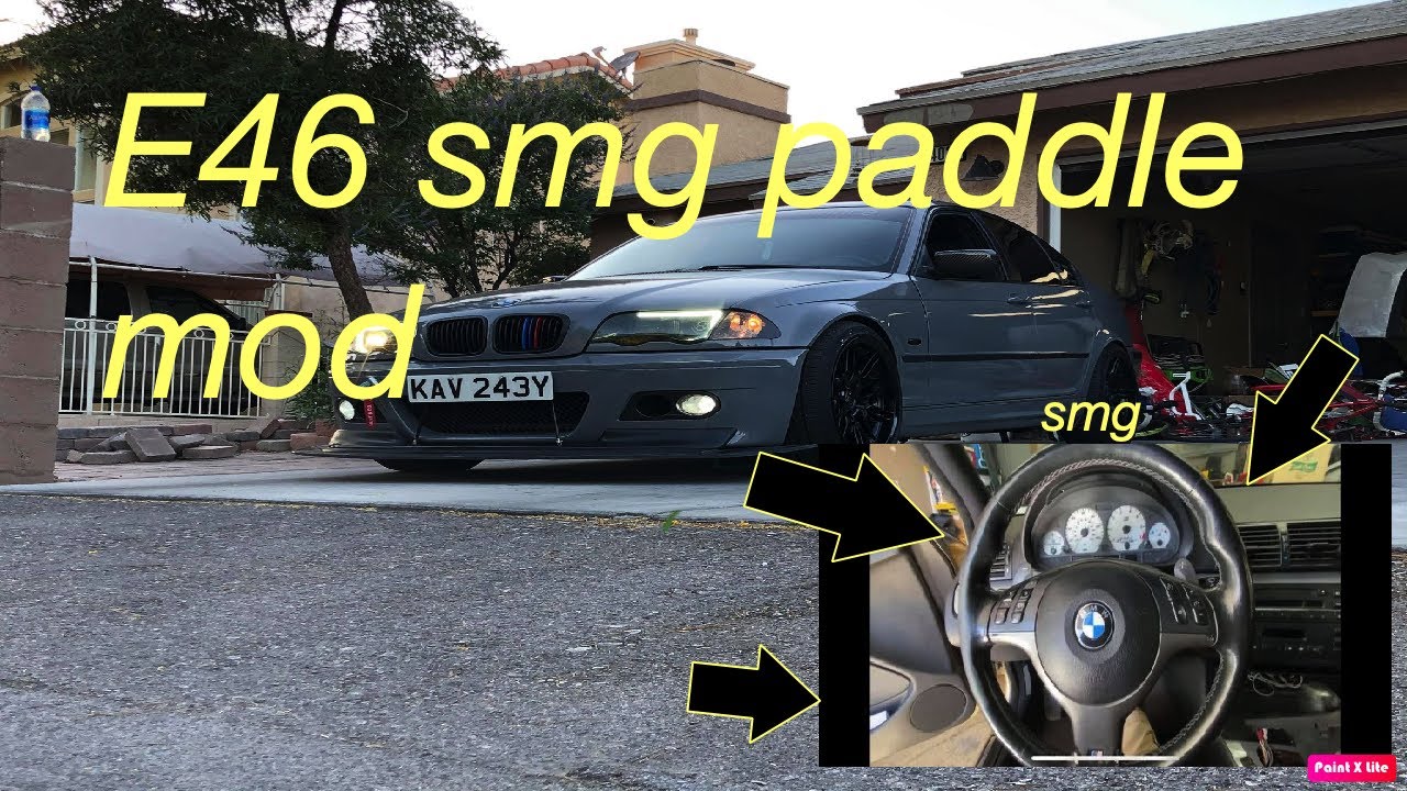 BMW E46 M3 SMG Shift Paddle Steering Wheel Retrofit to 328i Sedan DIY