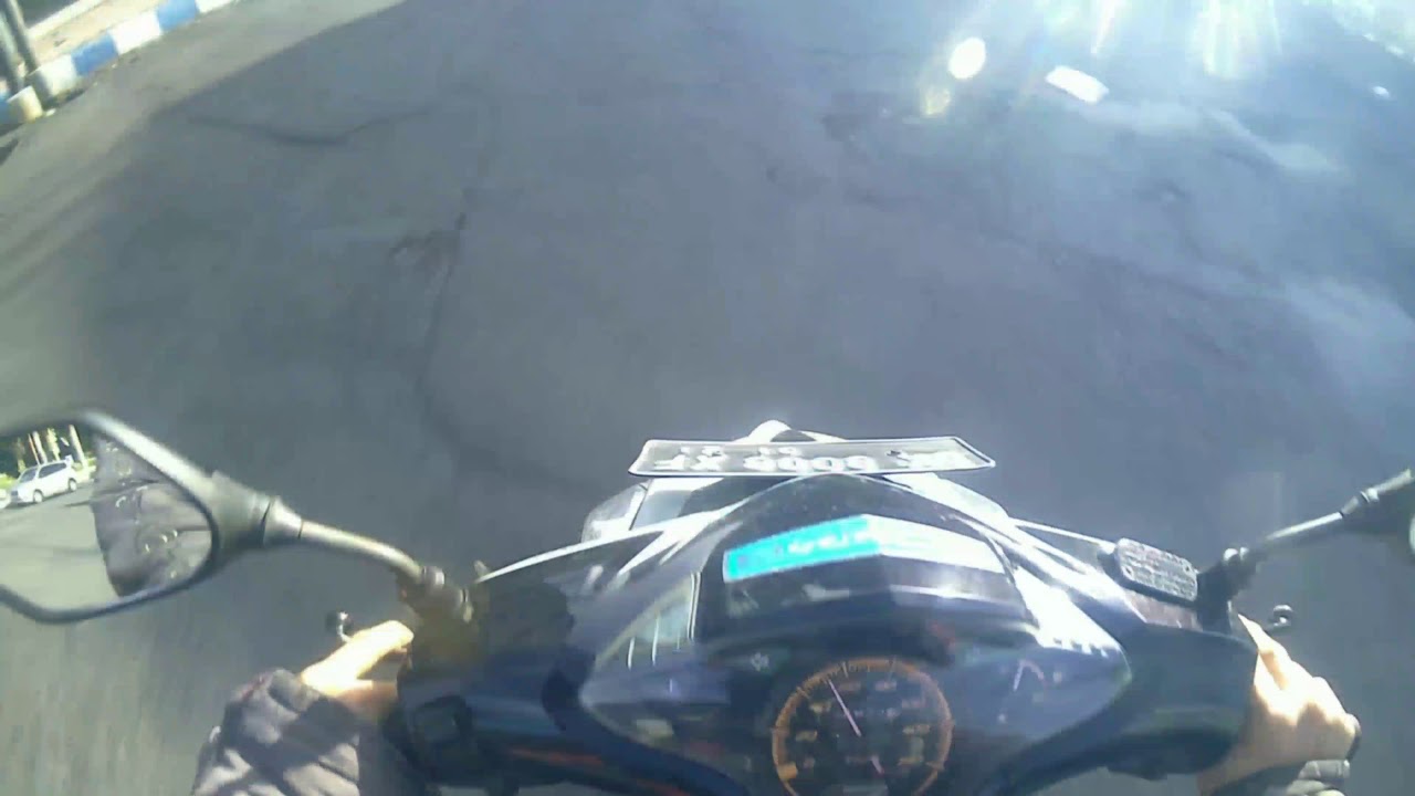 Vario 110 karbu, knalpot std, tampilan std, modif as kruk, test 0-90kpj, top speed 125kpj..