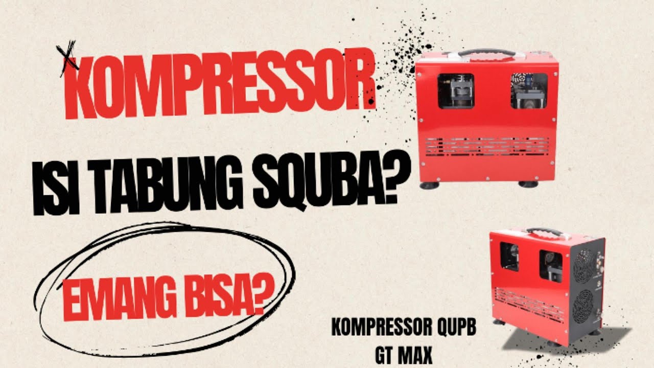 GT MAX - kompresor listrik pcp  800 WATT kecil tapi power luar biasa ngisi scuba UP to 3 LITER