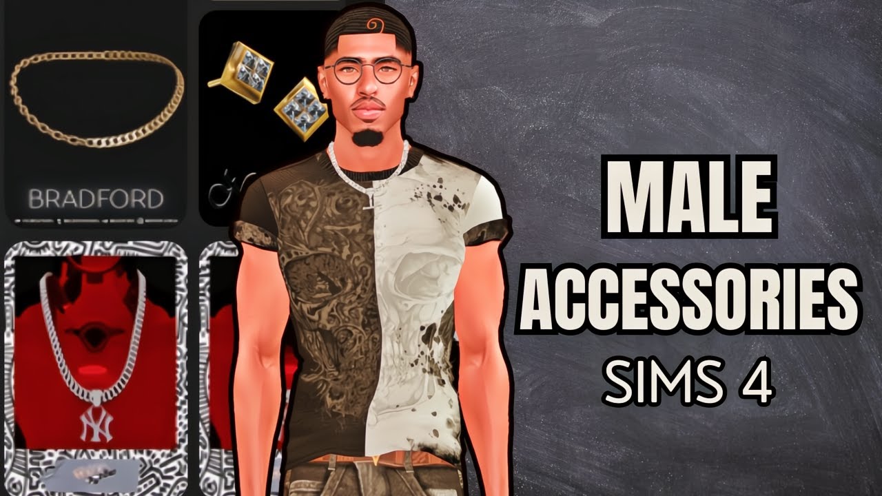 Urban Male Accessories CC Folder  Sims 4