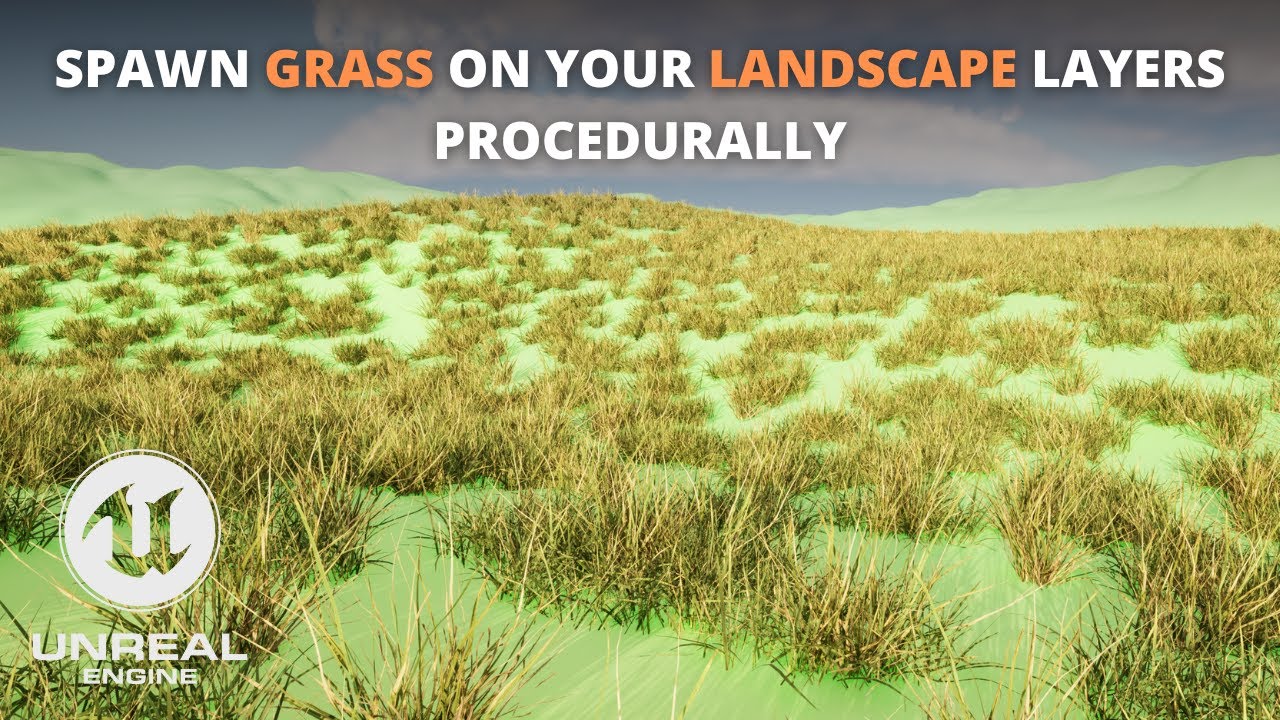 How to Spawn Grass Procedurally on your Landscape Layers in Unreal Engine 5