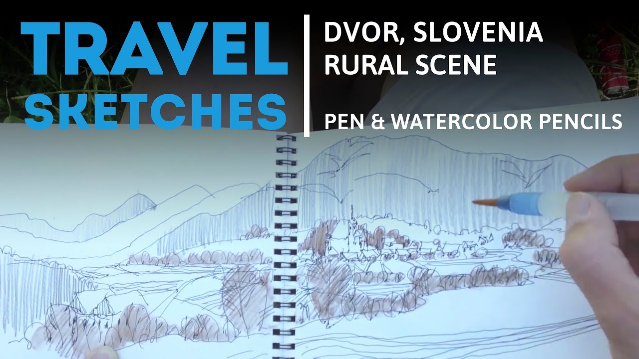 Drawing with Pen and Watercolors