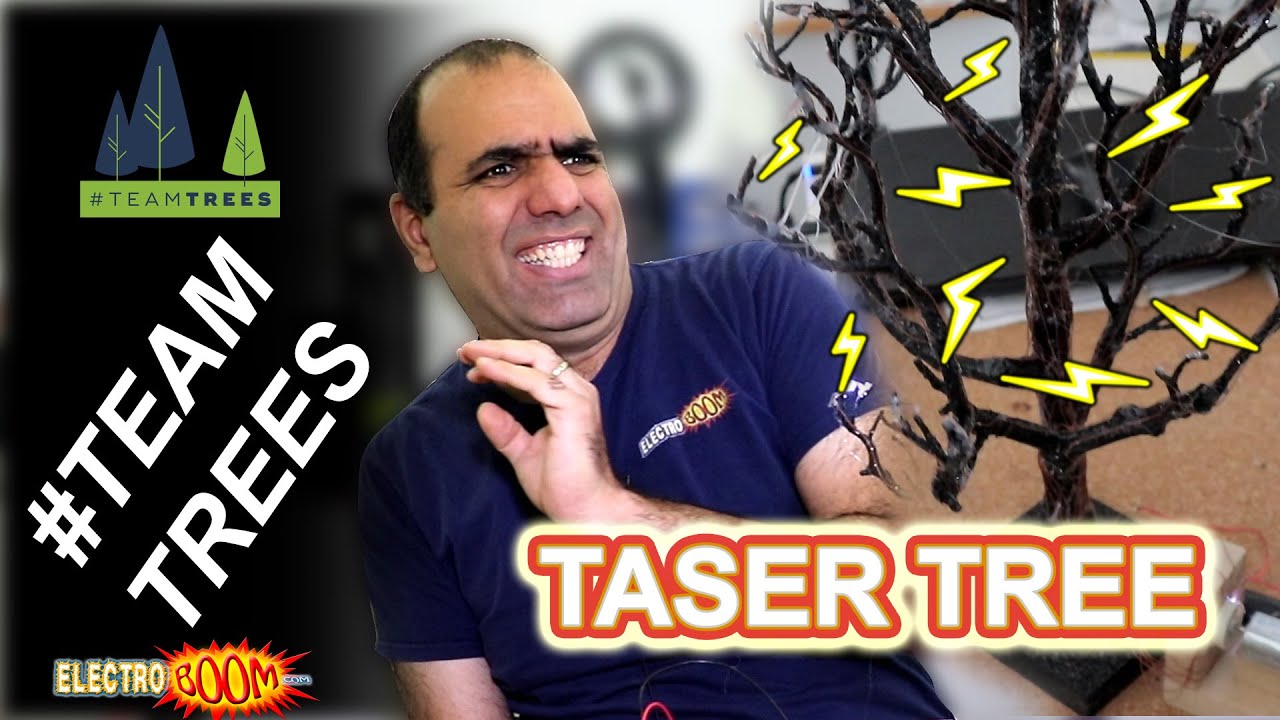 Making a TASER TREE & Planting 20 MILLION TREES! #TeamTrees