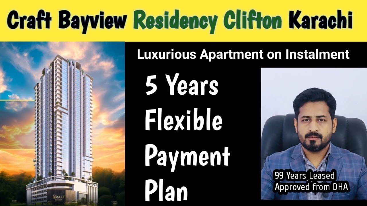 Craft Bayview Residency Clifton Karachi | 3 Bed Luxury Apartment For sale | Flat for Sale  |Trending