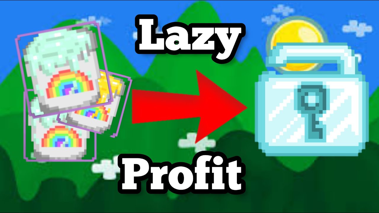 LAZY PROFIT WITH PAINT BUCKET | Growtopia Profit