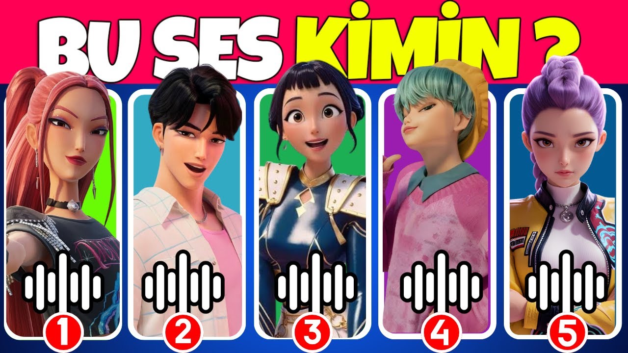 Ses Bulmaca 🔉K-Pop Demon Hunters Testi ✔ Mira, Zoey, Rumi, Jinu , Abby Ses Bilmece🎉