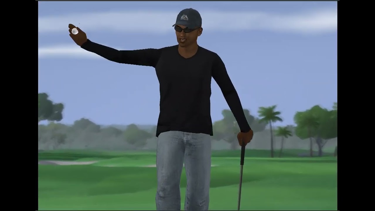 Tiger Woods PGA Tour 06  Challenge Wesley Rounder - PS2 PlayStation 2 Game Play
