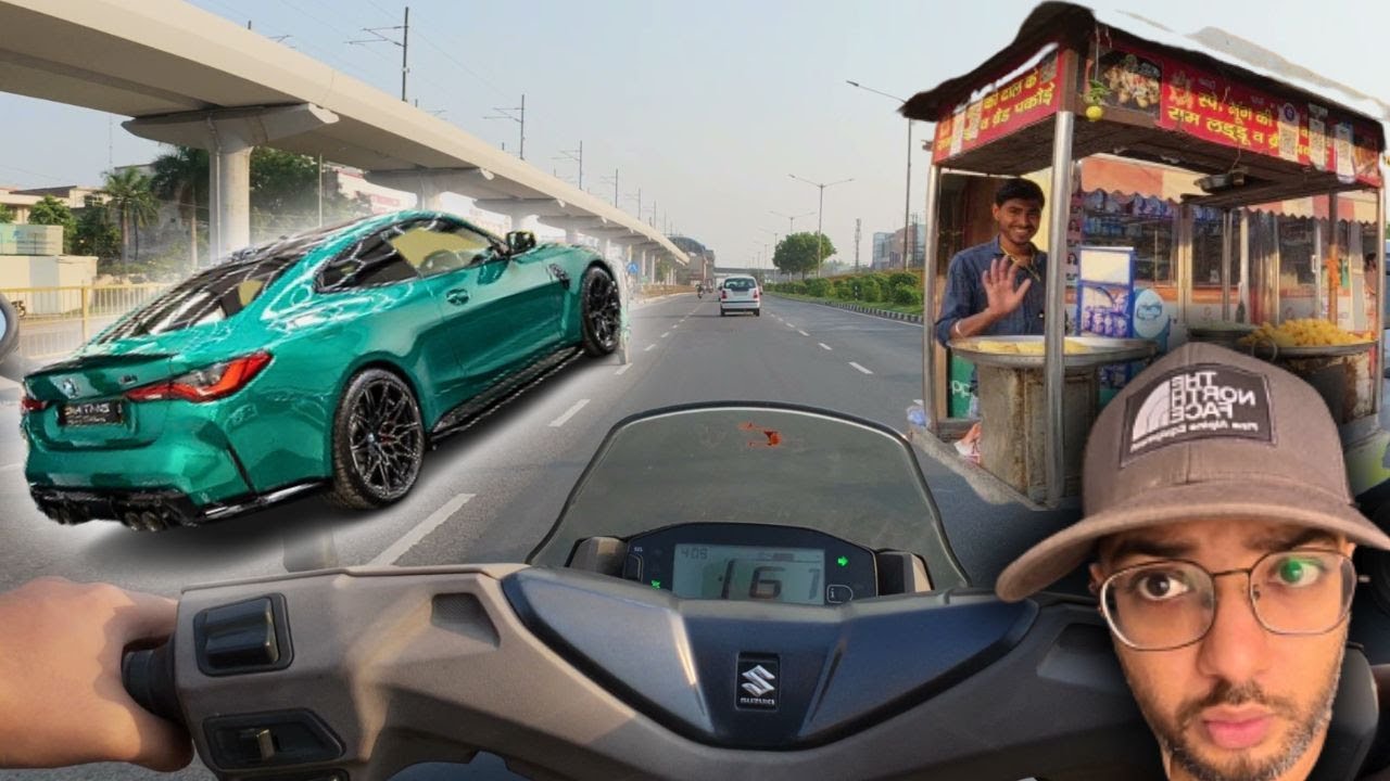 Saw This rare BMW M4 Competition in ISLE OF MAN GREEN color 😰 Maza he aa gaya 😍