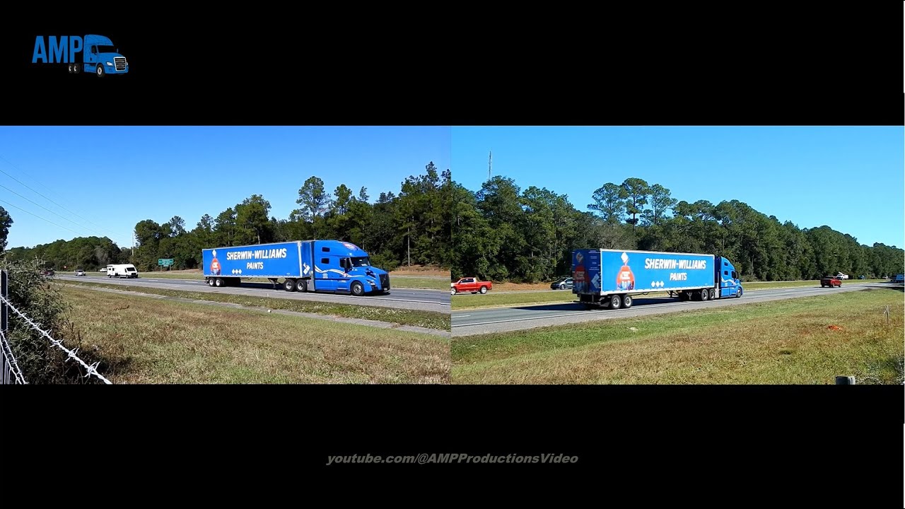 Blue Volvo Sherwin Williams Real Time Truckspotting 111925