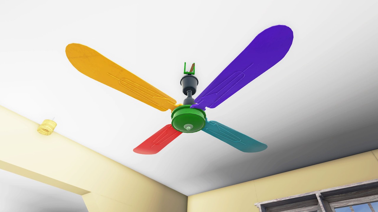 Ceiling Fan Vintage Design Cool Animation!