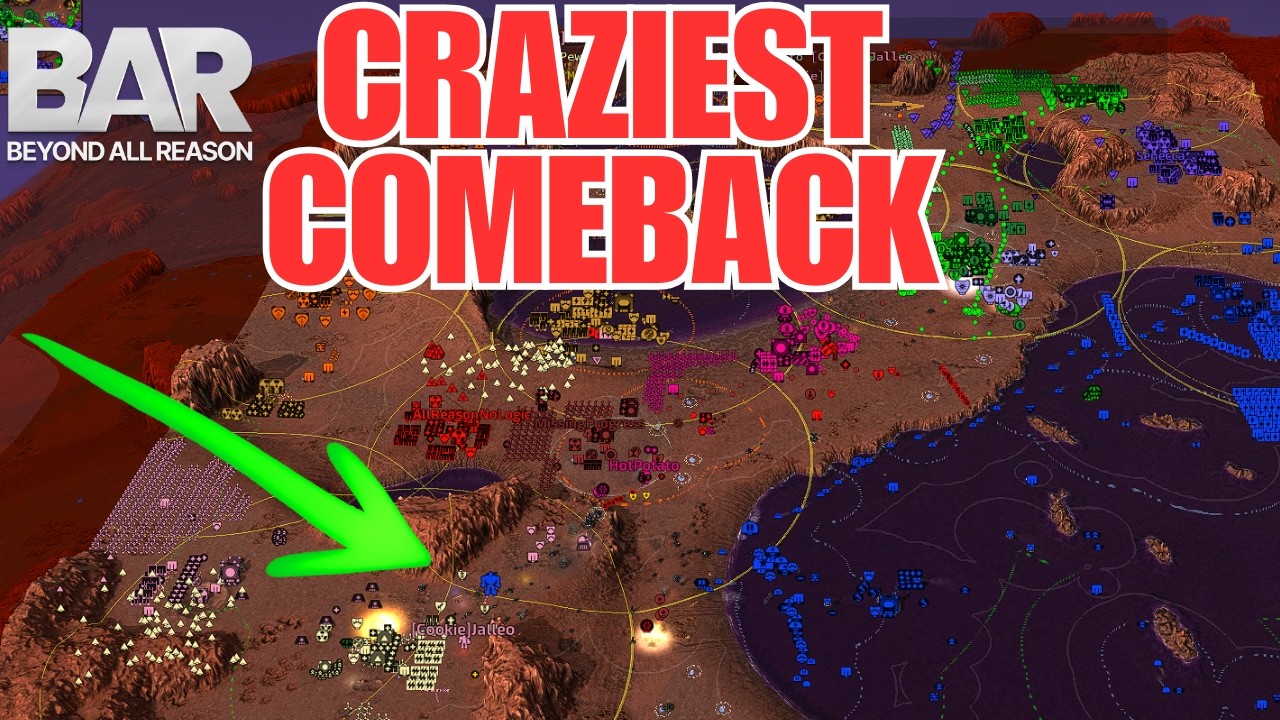 Greatest 8v8 Game from HELL | Beyond All Reason | Hellas Basin