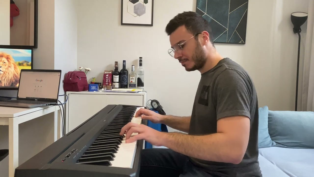 My Attempt at Chopin Waltz No. 19 on Yamaha P45 - Piano Cover (Played by Ear)