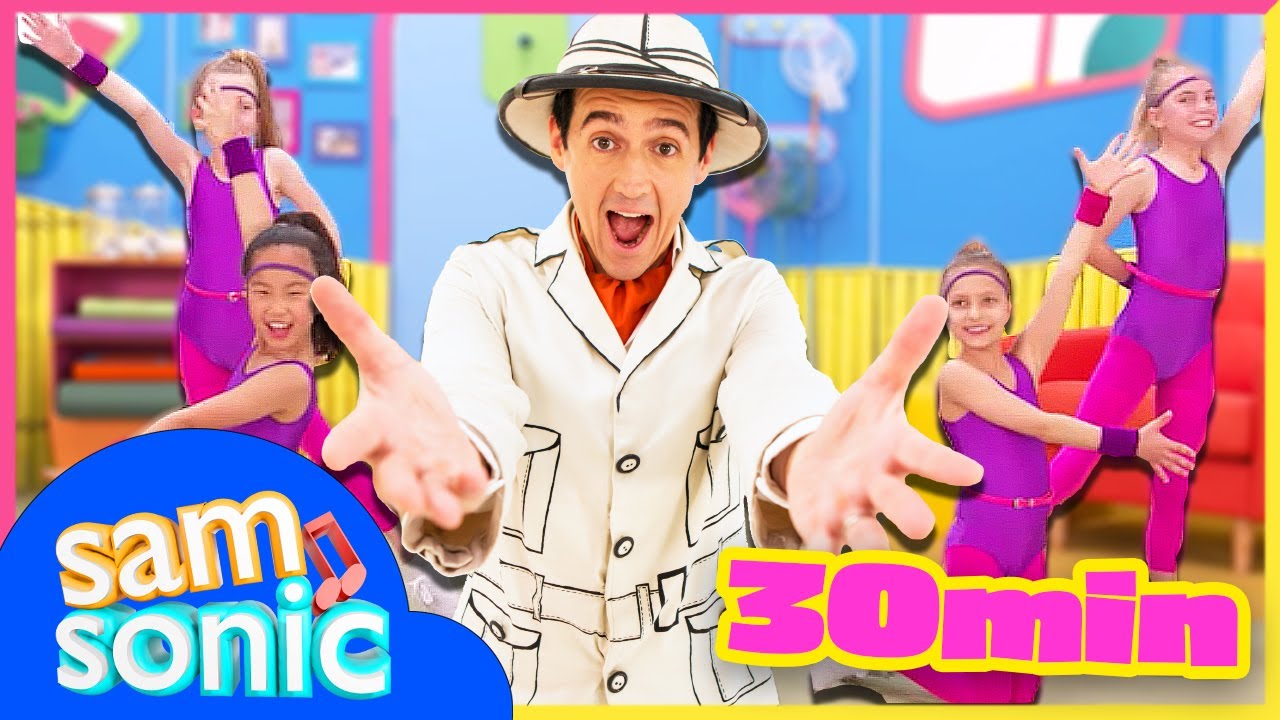 30-Minute Dance Party! 🎉 Fun Kids' Songs & Dance Moves with SamSonic!