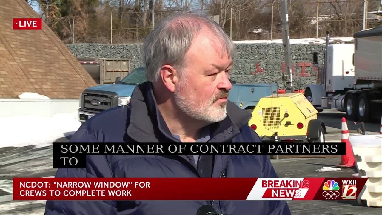 NC DOT news conference on the road conditions and post-storm recovery