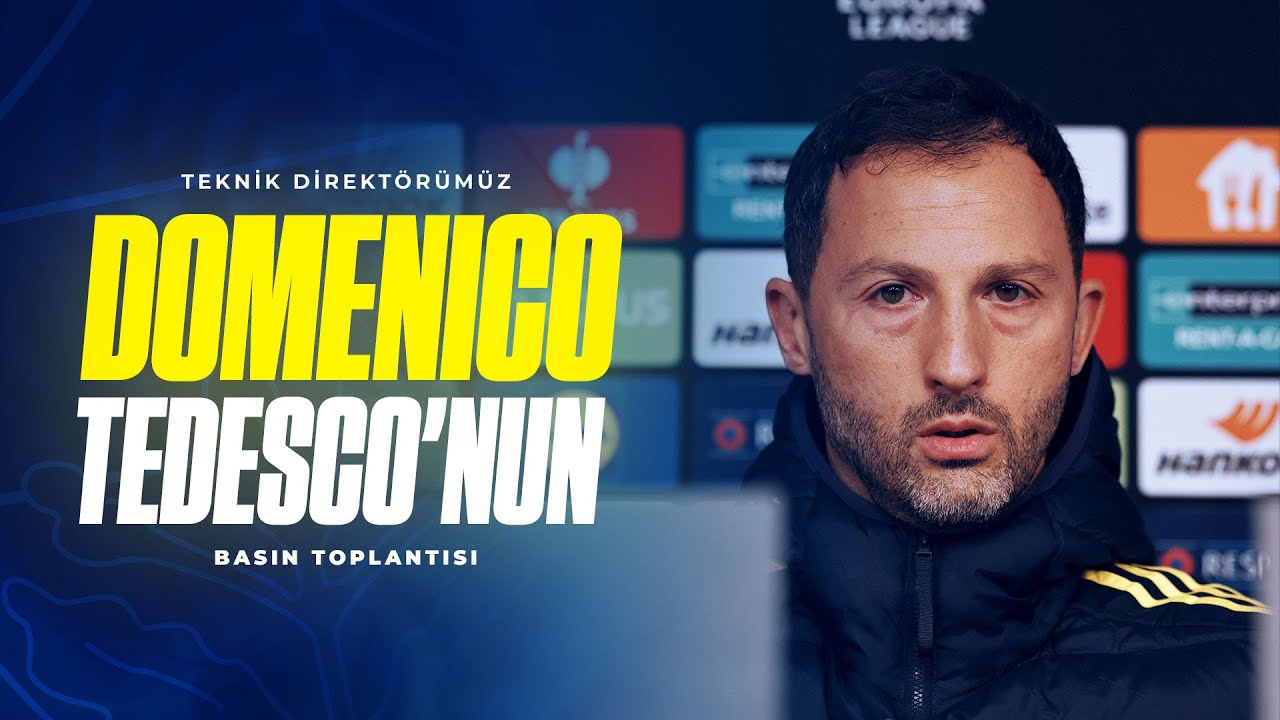 Teknik Direktörümüz Domenico Tedesco ve Oyuncumuz Kerem Aktürkoğlu'nun Basın Toplantısı