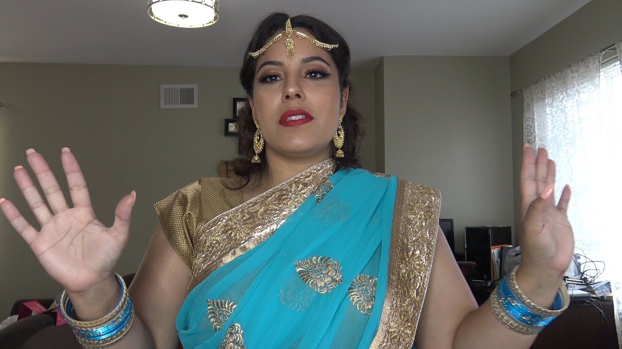 INDIAN KERALA SAREE TRY ON