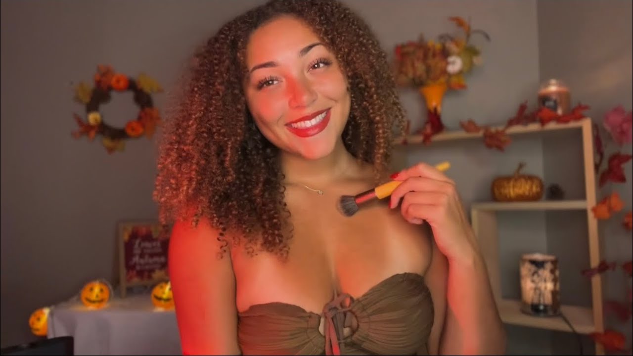 ASMR On Myself ✨Tracing, Skin Brushing, Massage, Nail Taps, Lotion 🫶🏽💋
