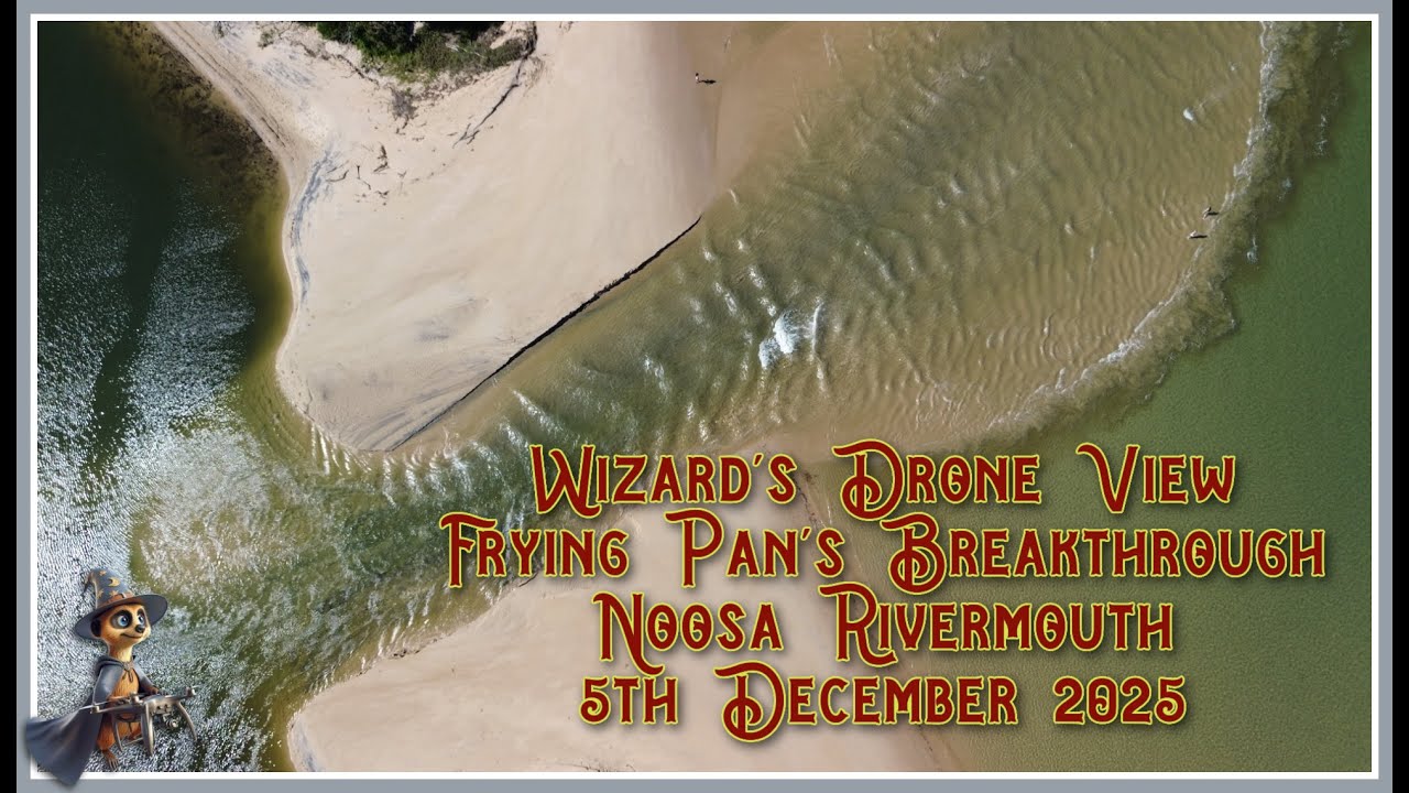 Drone Shots, Frying Pan's Breakthrough, Noosa Heads, Sunshine Coast, Australia