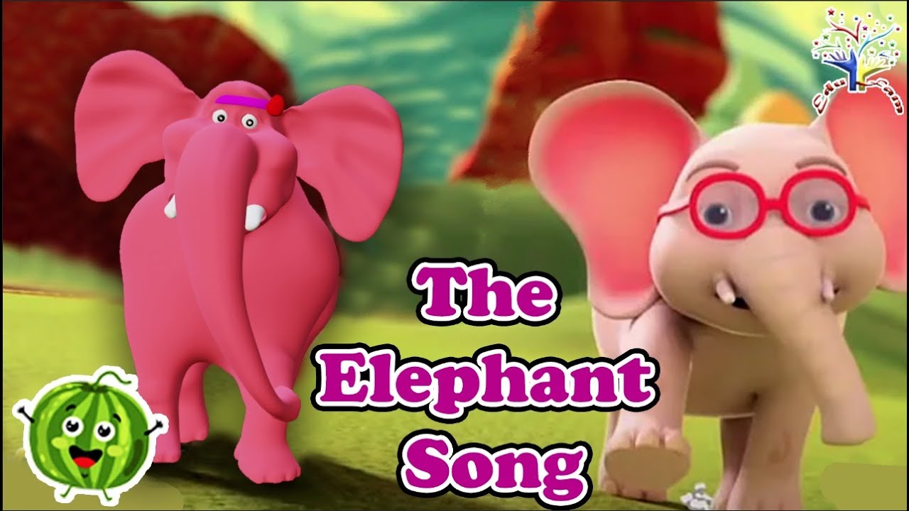 The Elephant Song || One Elephant Went Out To Play EAM2| Kids Songs and Nursery Rhymes  || EduFam~
