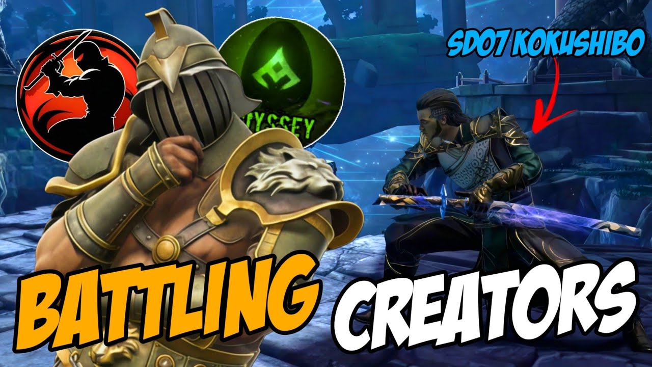 Battling against your fav creators 😍 | Shadow fight arena 4