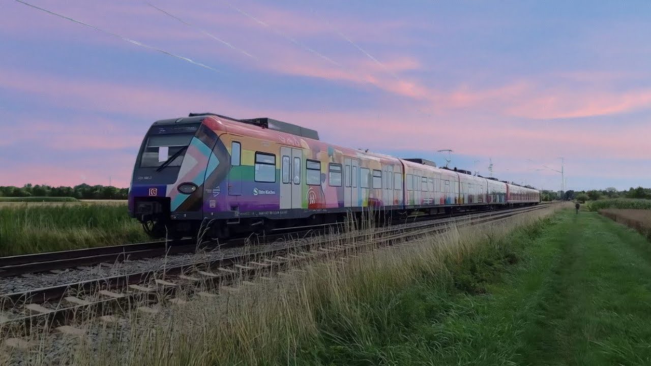 Bahnverkehr in München-Aubing mit S-Bahn München, DB Regio und Go Ahead