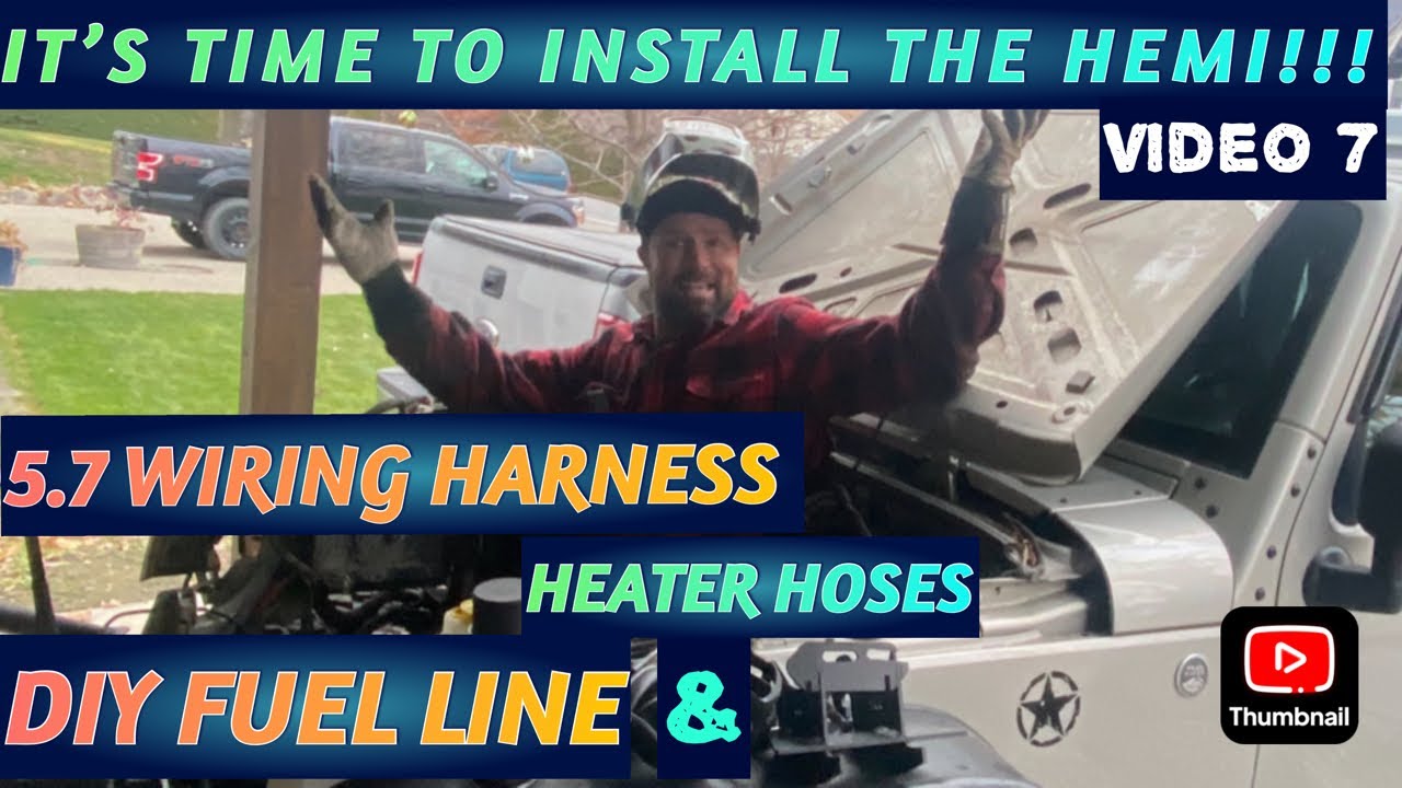 Замена двигателя Hemi на Jeep JK, эпизод 7 — Как установить жгут проводов для двигателя 5.7