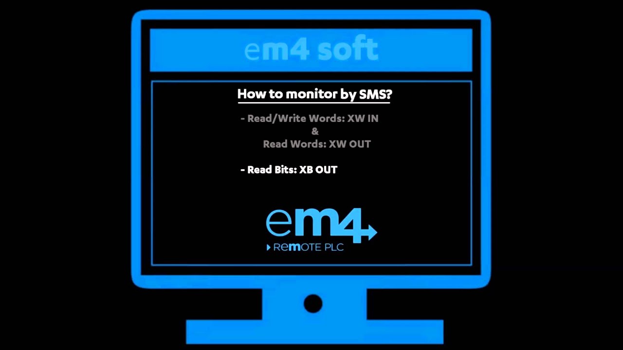 Tutorial em4 alert How to monitor by SMS function blocks XB XW IN OUT