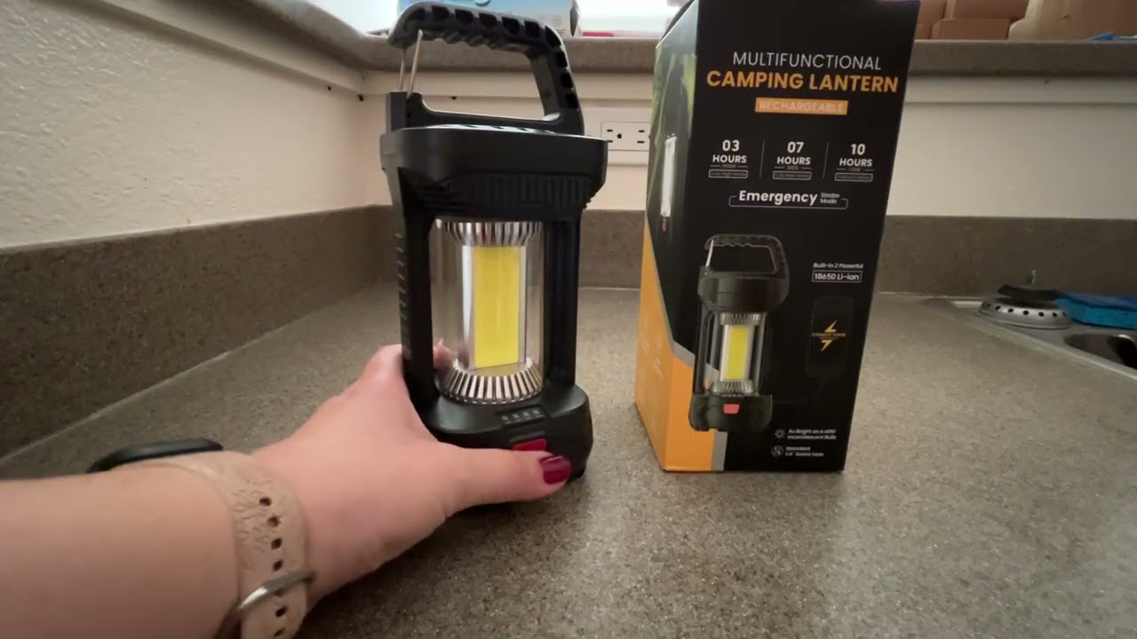 Rechargeable LED Camping Lantern Waterproof with 4 settings