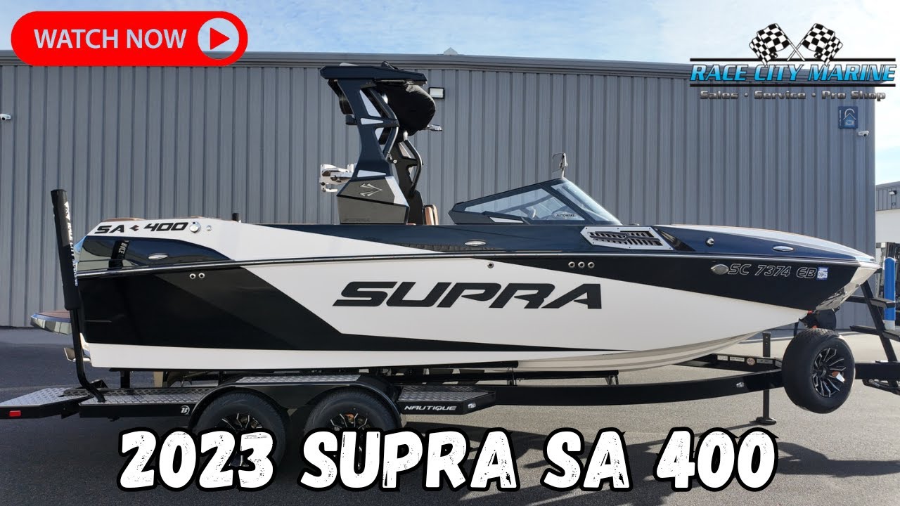 Used 2023 Supra SA400 Wakesurf Wakeboard Boat For Sale In Mooresville, NC: Walkaround and Review