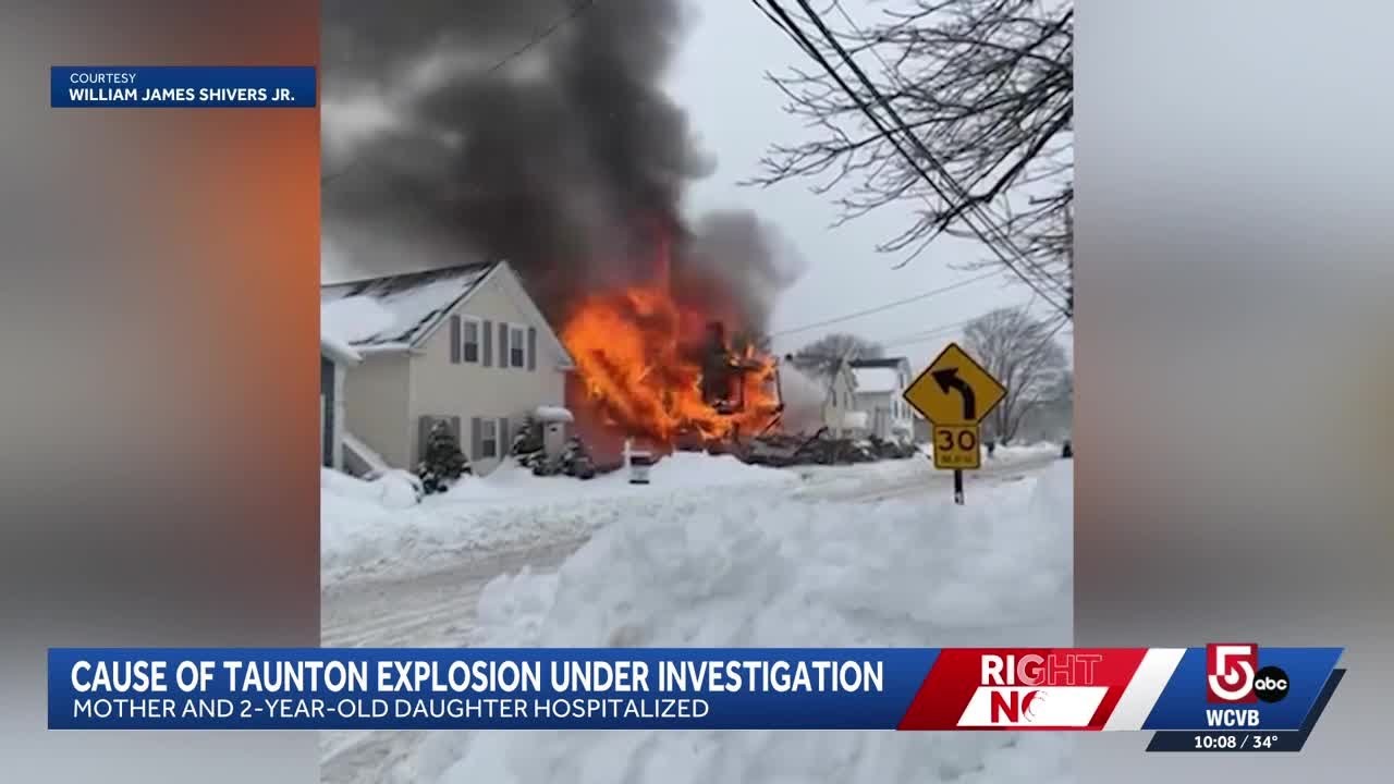 Explosion destroys home in Taunton