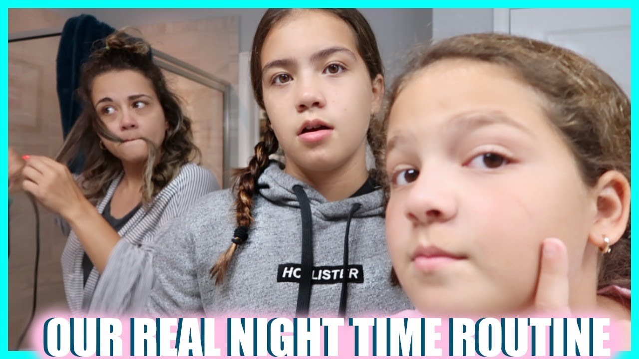 OUR REAL NIGHT TIME ROUTINE | SISTERFOREVERVLOGS #482