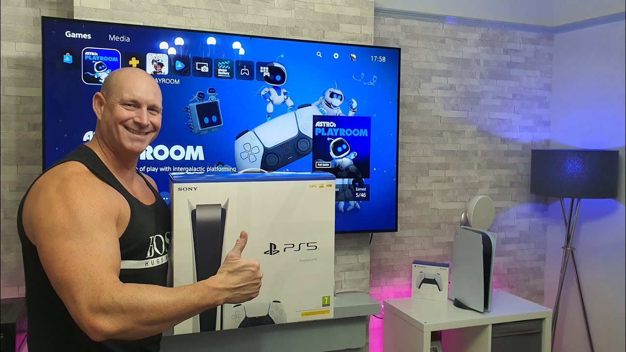 PS5 unboxing & setup with LG CX OLED