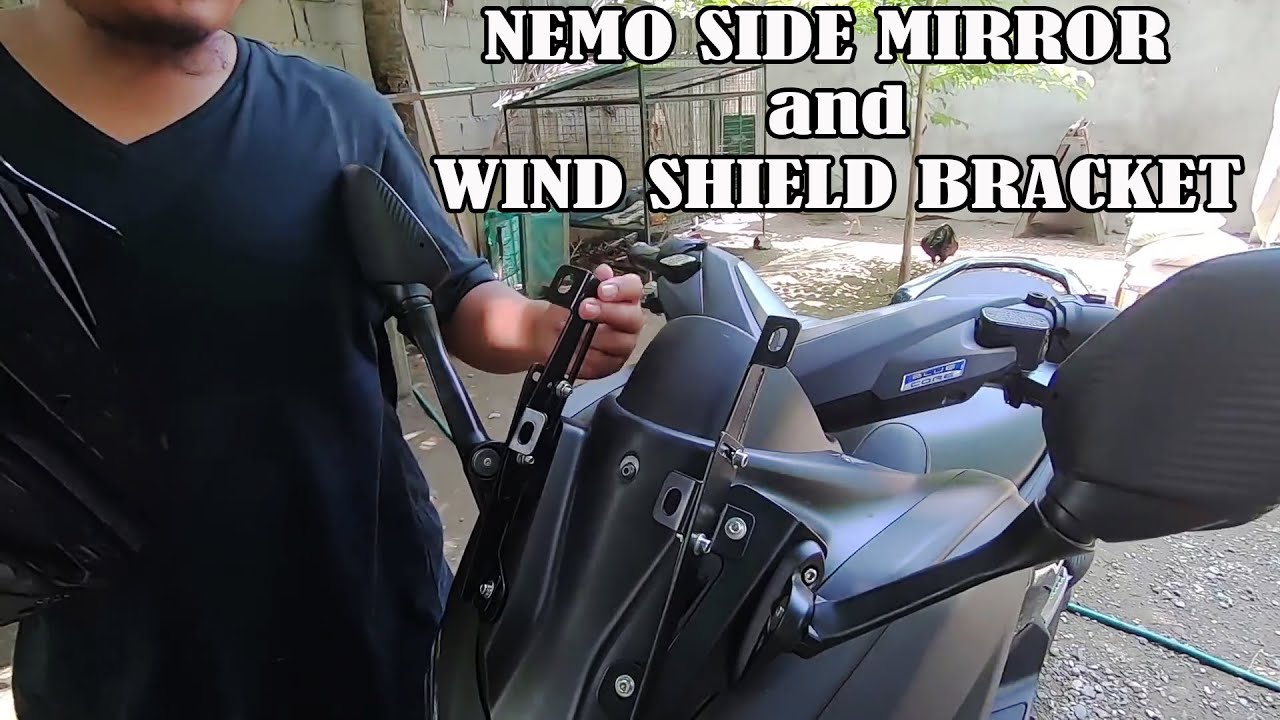 How To Install Nemo Side Mirror & Windshield Bracket on Nmax + Yayamanin Bolts