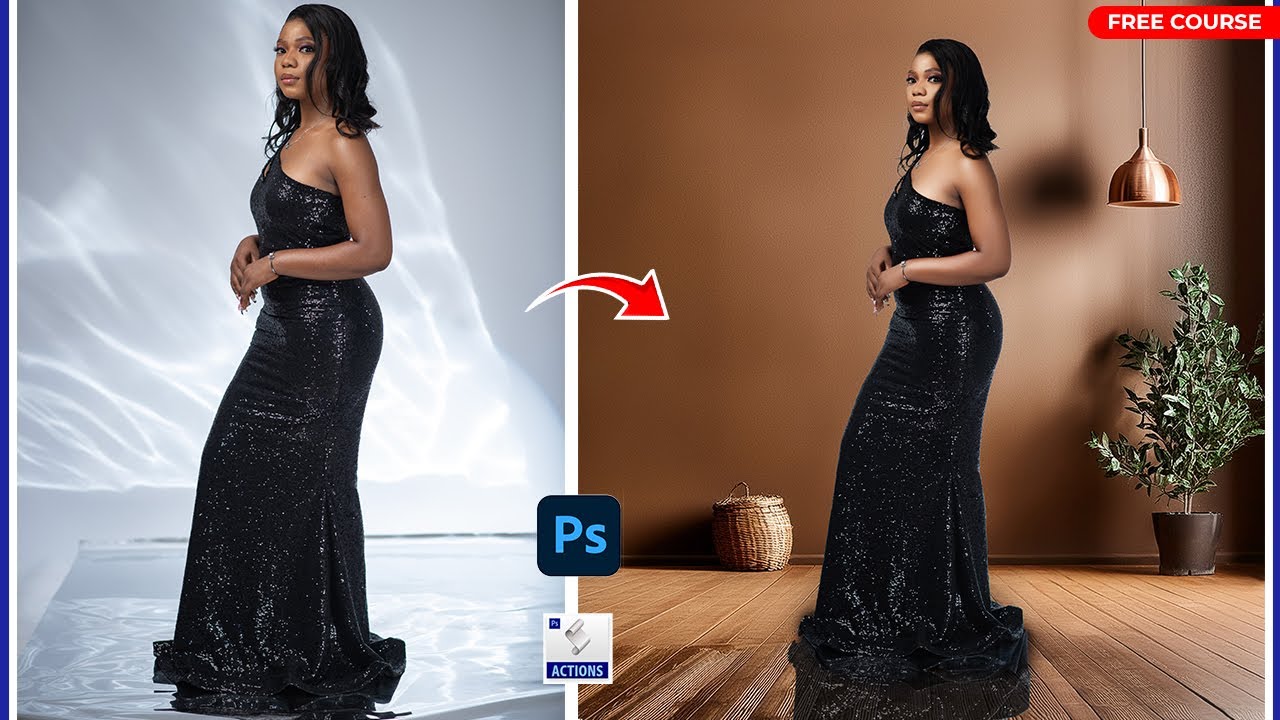 How to Change & Manipulate Photo Studio Background in Photoshop Fast!