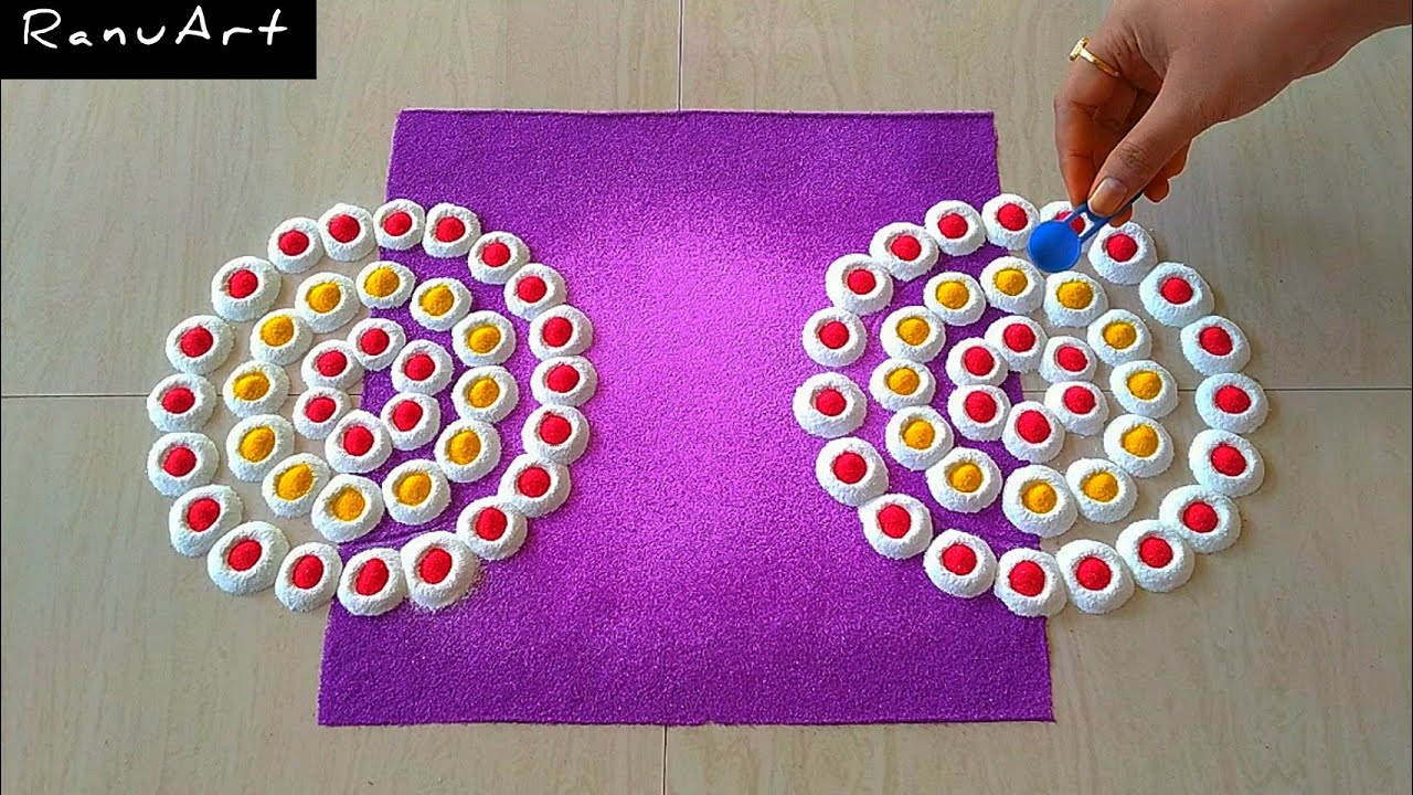 New Year Rangoli 2022 / Easy & Simple Rangoli Designs / Creative Rangoli/Super Rangoli/ Top Rangoli