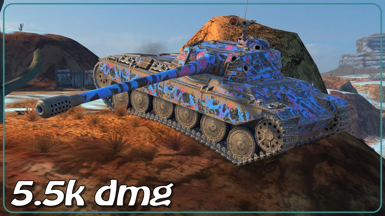 TNH 105/1000 • 2 frags • 5.5k dmg • WoT Blitz