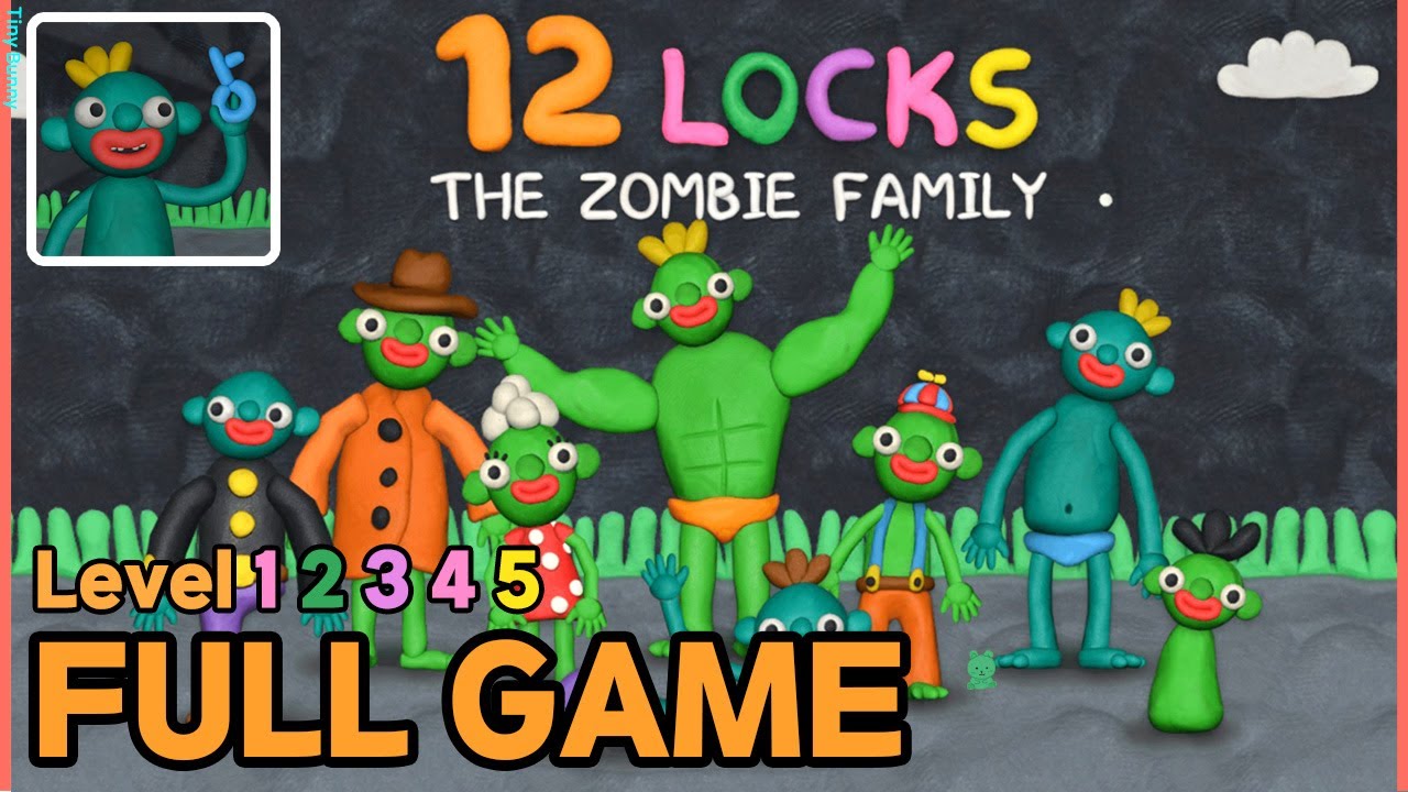 12 Locks The Zombie Family Level 1 2 3 4 5 Walkthrough (RUD Present)