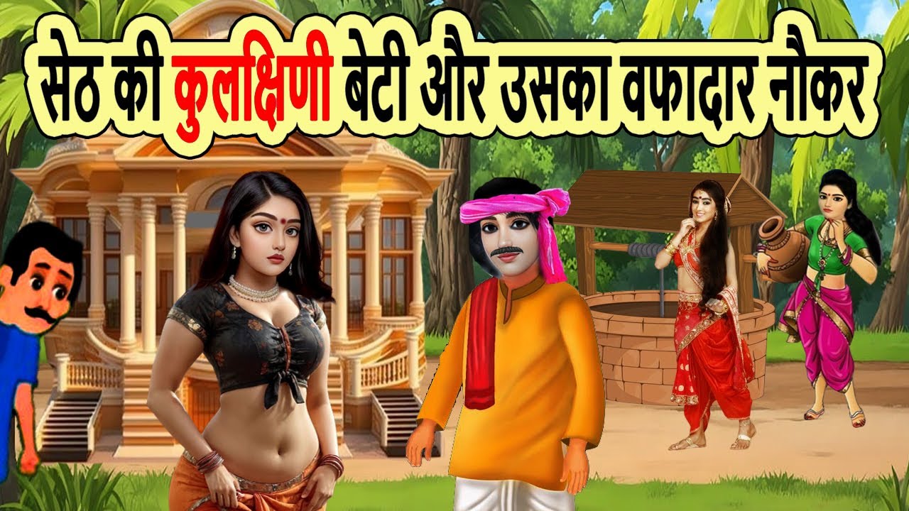 सेठ की कुलक्षिणी बेटी और उसका वफादार नौकर | cartoon story | moral story | bedtime | mann k voice