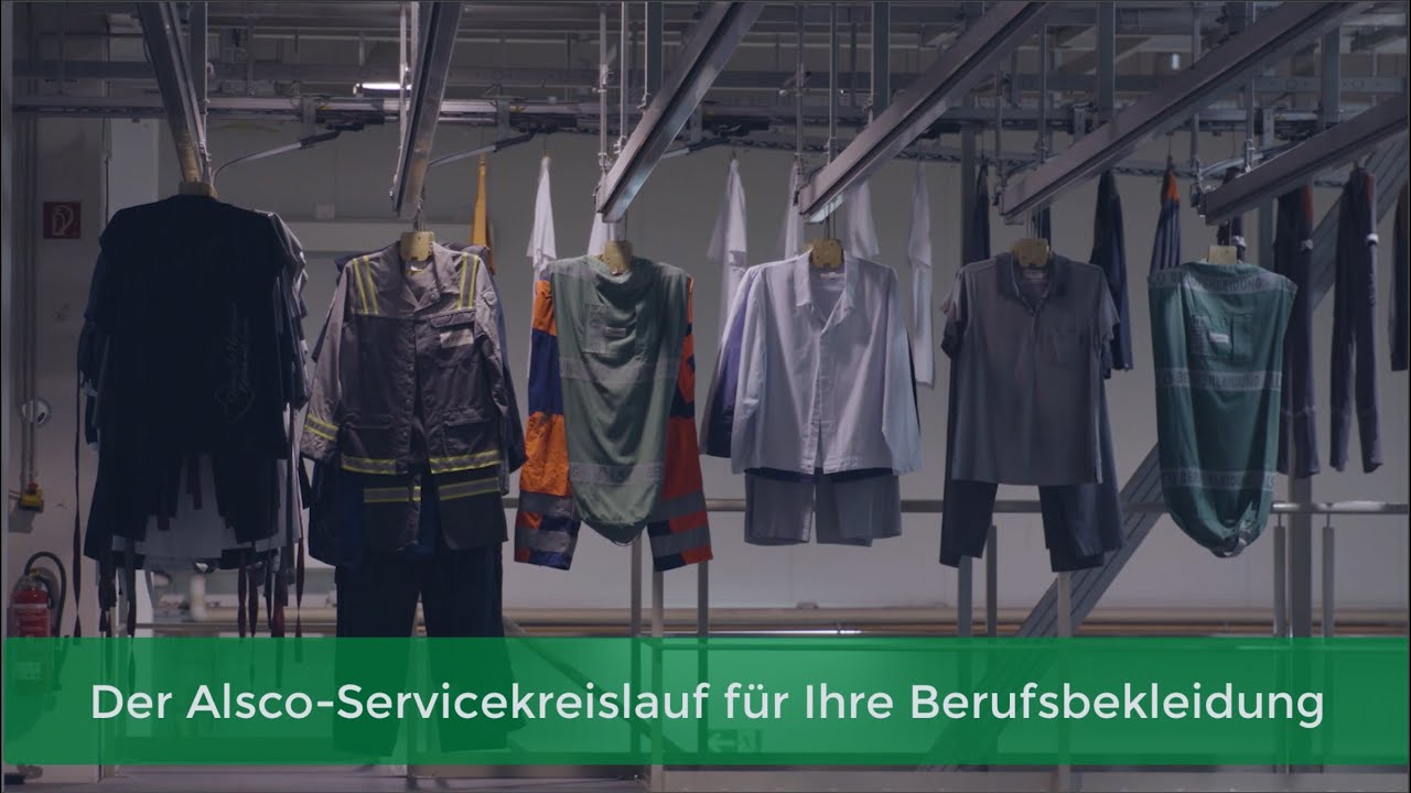 Alsco Servicekreislauf im nachhaltigen Leasing für Berufsbekleidung
