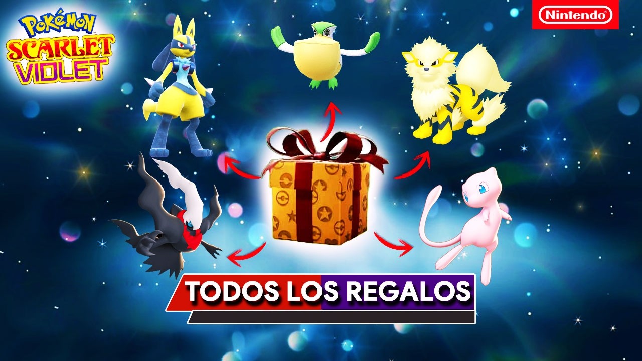 TODOS los Pokémon de Evento de Regalo Misterioso que PUEDES CONSEGUIR en Pokemon Escarlata y Púrpura