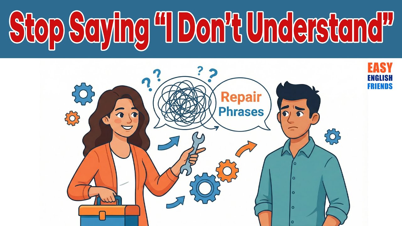 Stop Saying &ldquo;I Don&rsquo;t Understand&rdquo; in English | Smart Repair Phrases for Beginners | Survival English