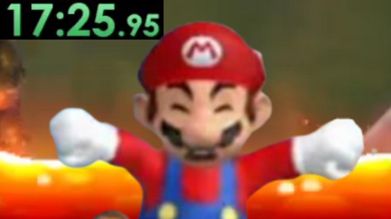 Attempting to speedrun New Super Mario Bros Wii...