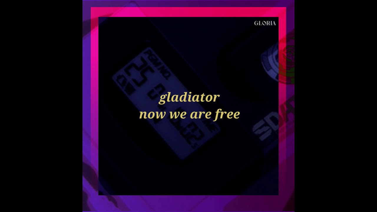 gladiator - now we are free / slowed & reverb
