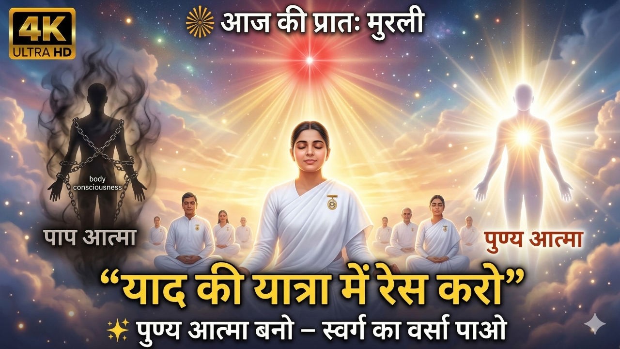 11 Mar 2026 Murli Song | याद की यात्रा में रेस करो | पुण्य आत्मा बनो | Brahma Kumaris Murli