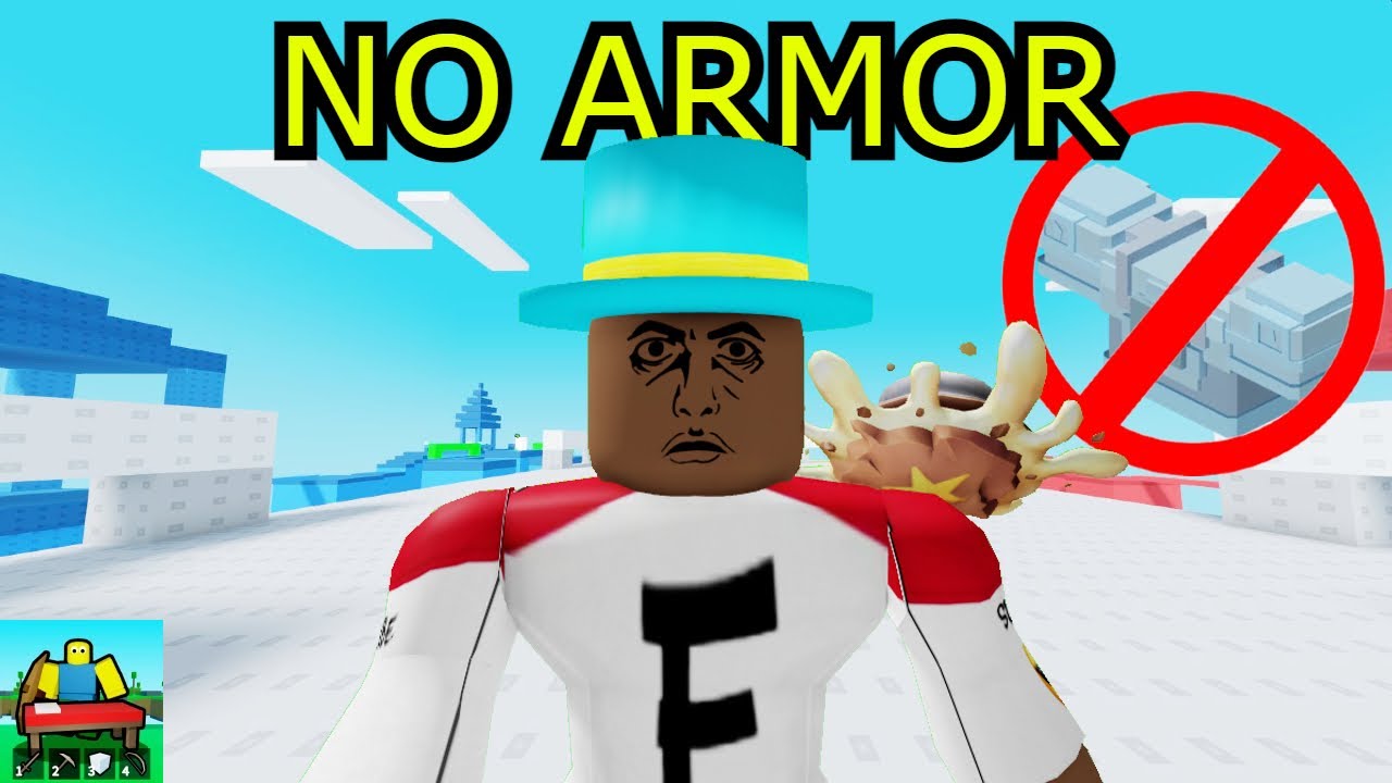 Roblox Bedwarz But I Can't Use Armor..