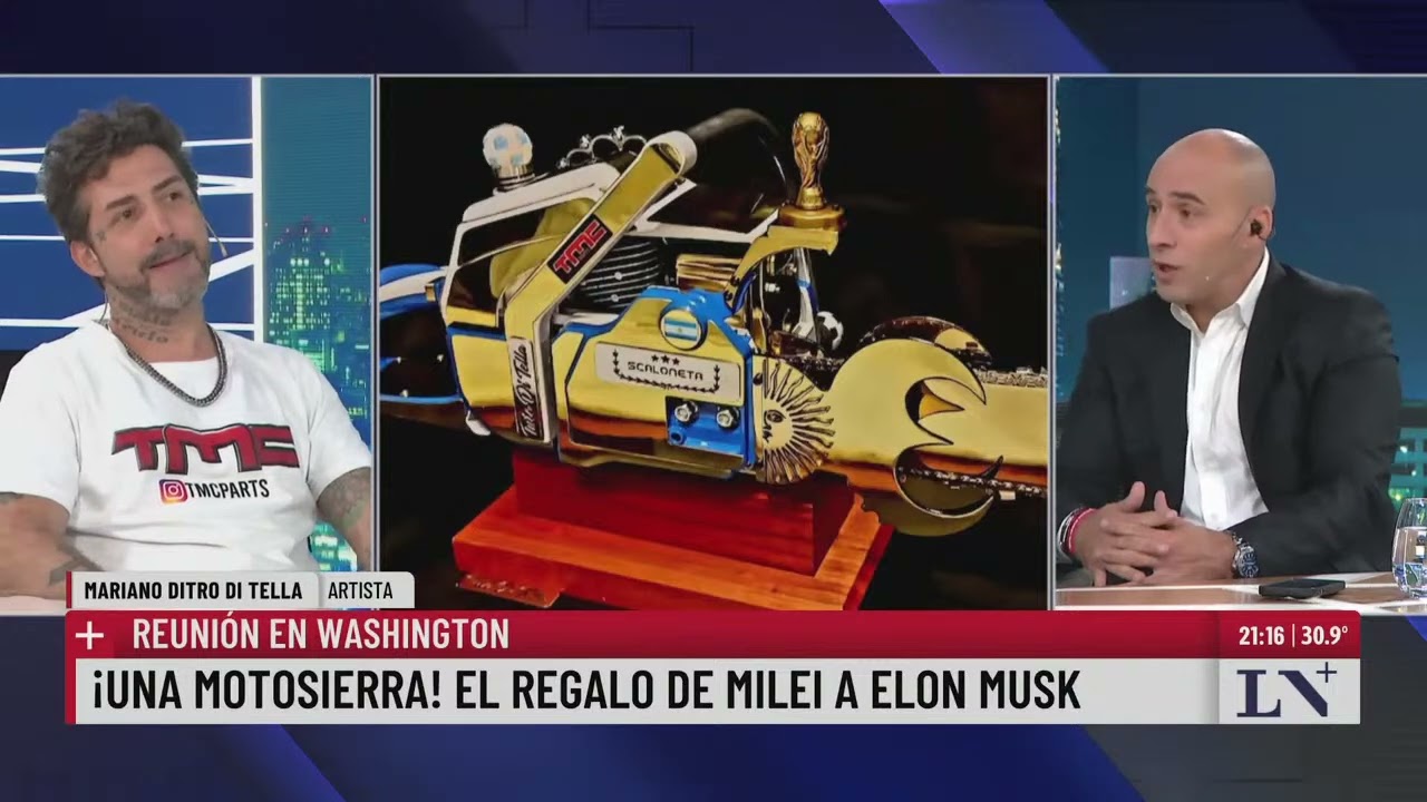 El creador de la motosierra que Milei le regaló a Elon Musk